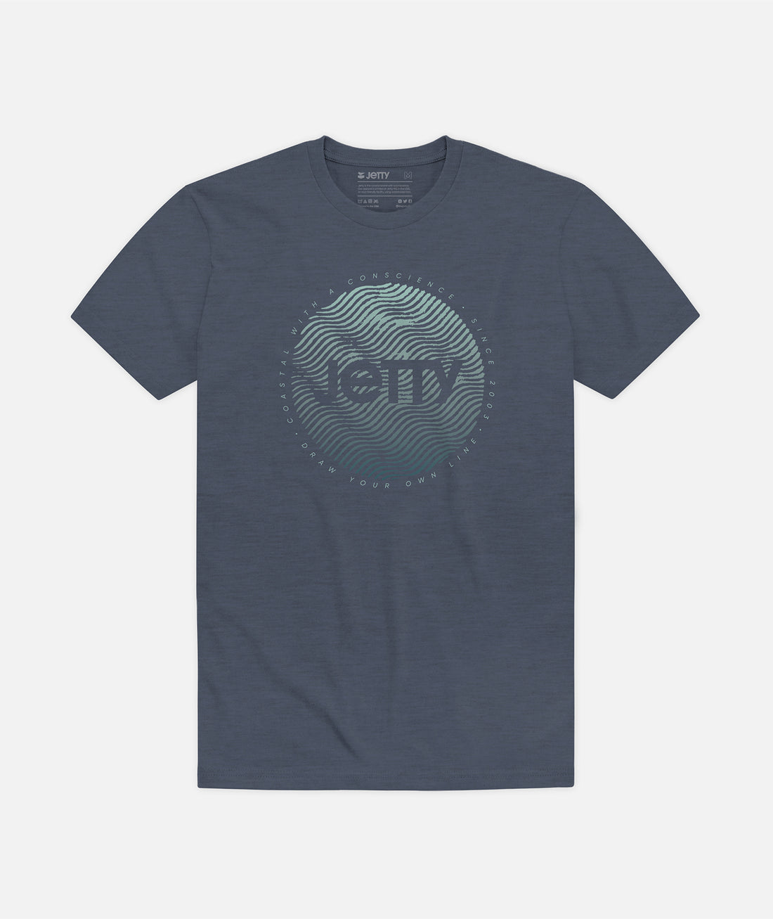 Jetty Mens Groundswell Tee Apparel Jetty Small Navy-NVY 