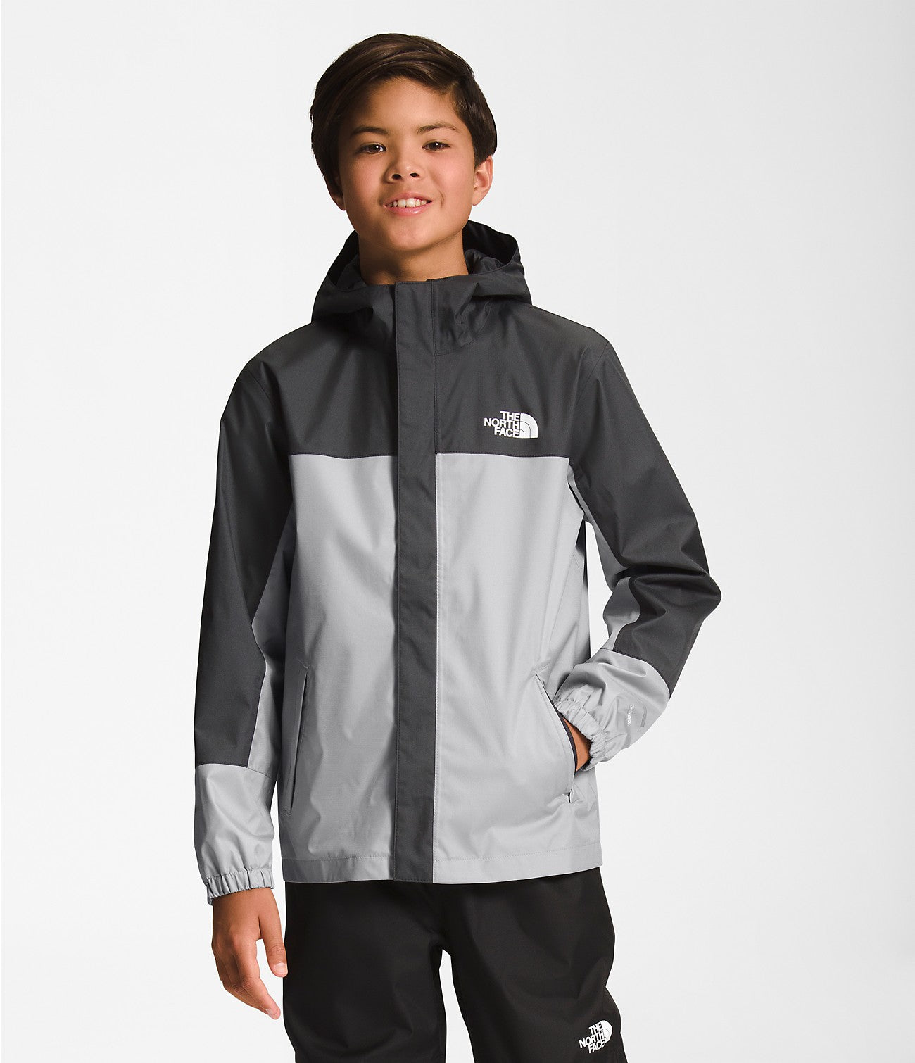 The North Face Boys' Antora Rain Jacket Apparel North Face Meld Grey-A91 XSmall