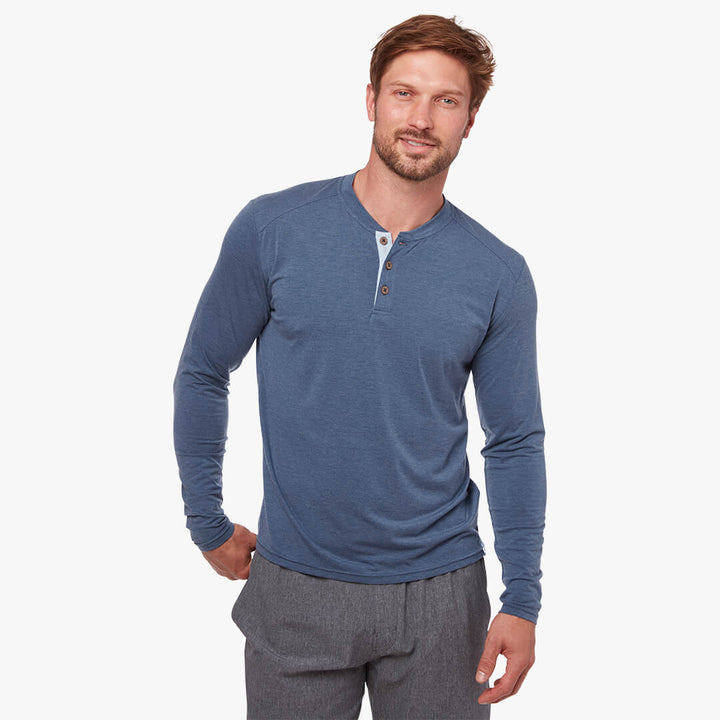Fair Harbor Mens Seabreeze Henley Apparel Fair Harbor   