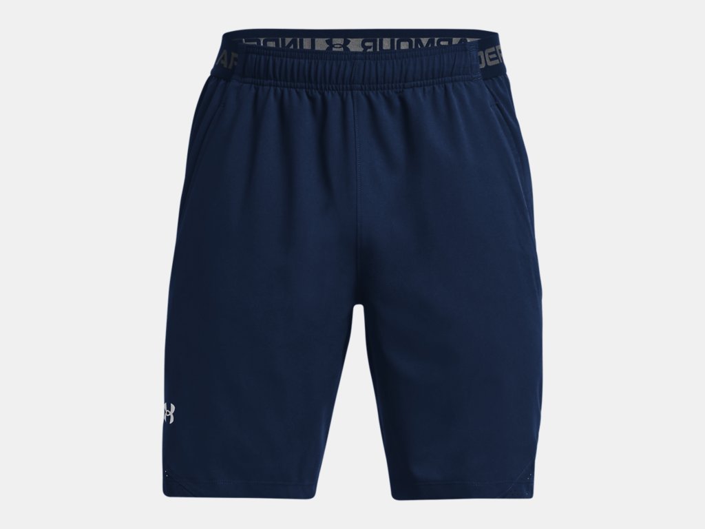 Under Armour Mens Vanish Woven 8 In Short Apparel Under Armour Academy / Mod Gray - 408 Small 