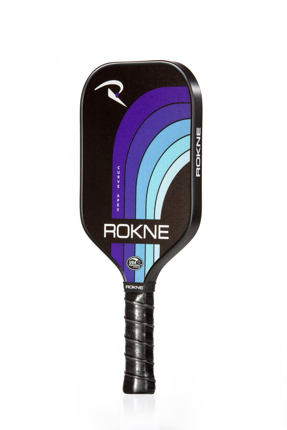 Rokne Curve Apex Pickleball Paddle Equipment Rokne Deep Sea  