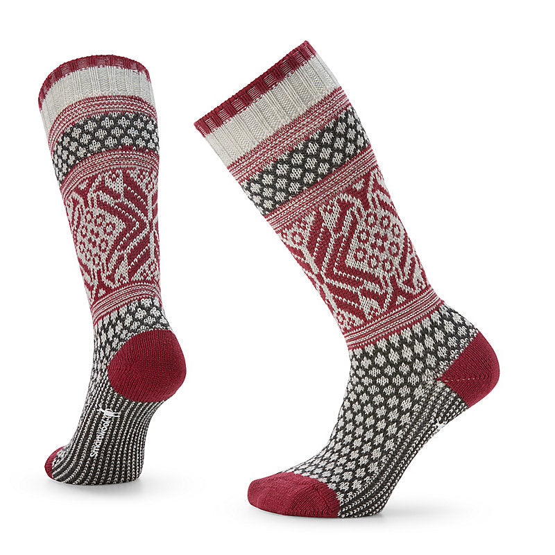 Smartwool Everyday Popcorn Snowflake Pattern Full Cushion Crew Socks Apparel Smartwool Ash-069 Small 