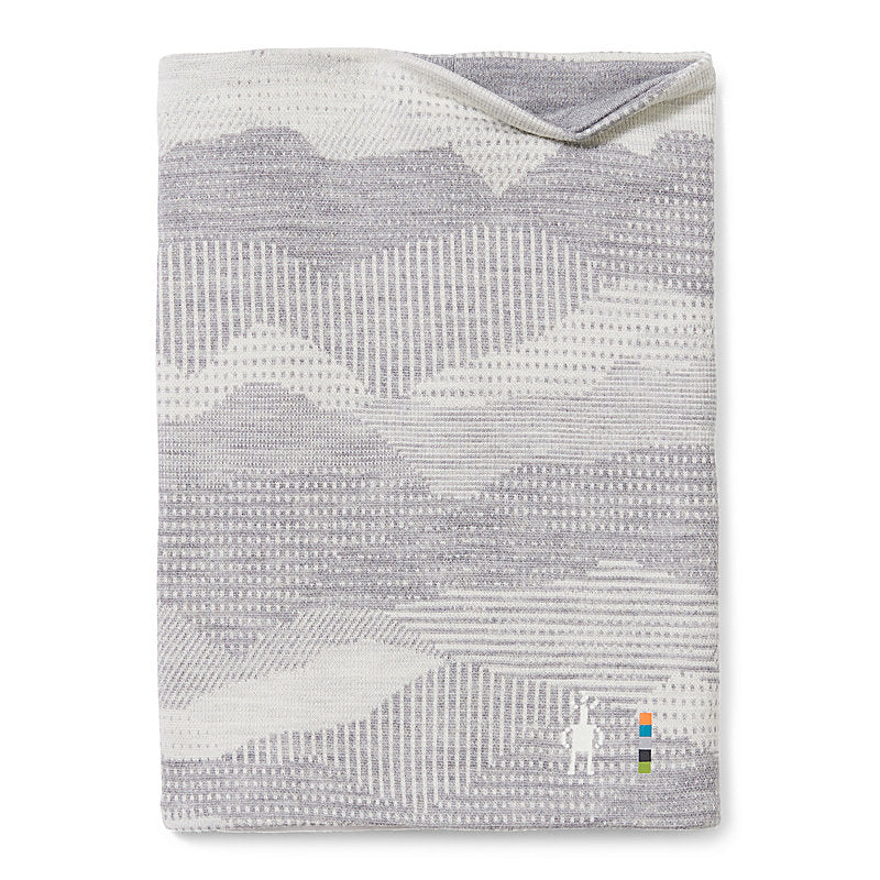 Smartwool Thermal Merino Reversible Pattern Neck Gaiter Accessories Smartwool Light Grey Mountain Scape-K55  