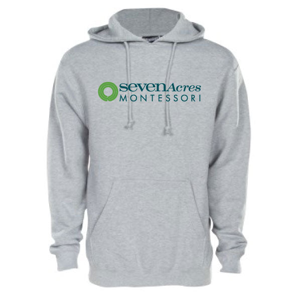 Seven Acres Montessori School Hooded Sweatshirt Logowear Seven Acres Montessori School Gray Youth S 