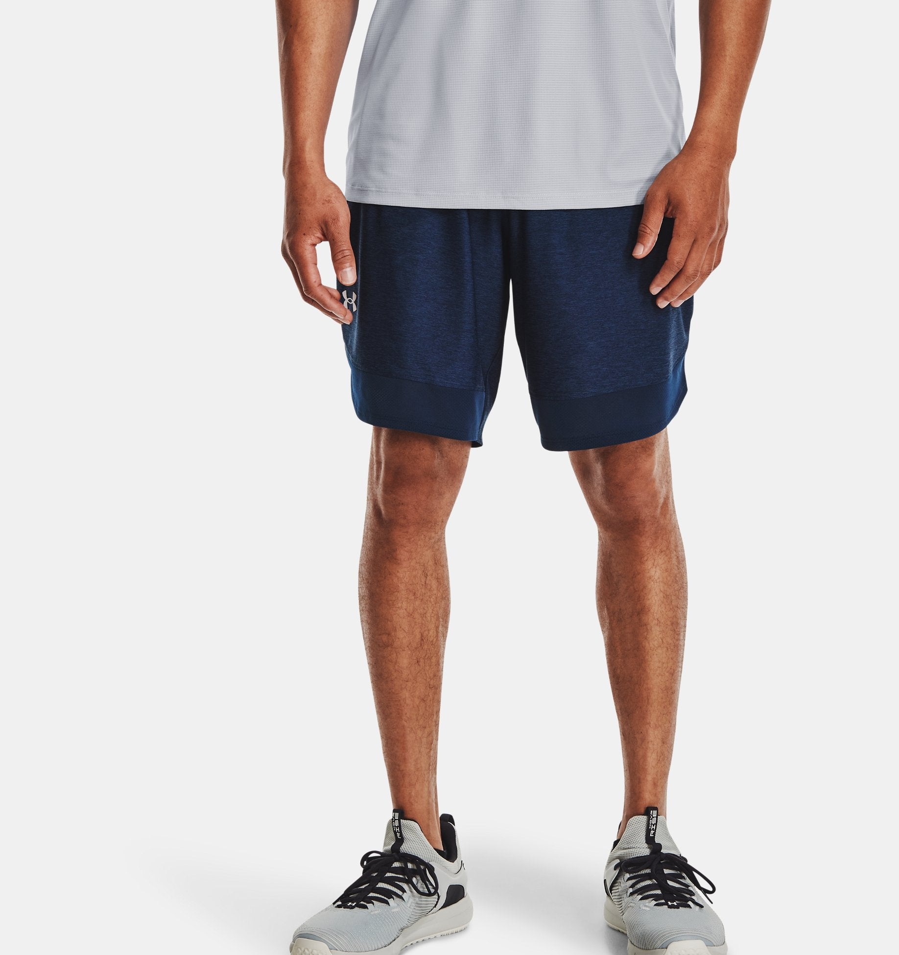 Under Armour Mens Train Stretch Shorts Apparel Under Armour S Academy/Mod Gray-408 
