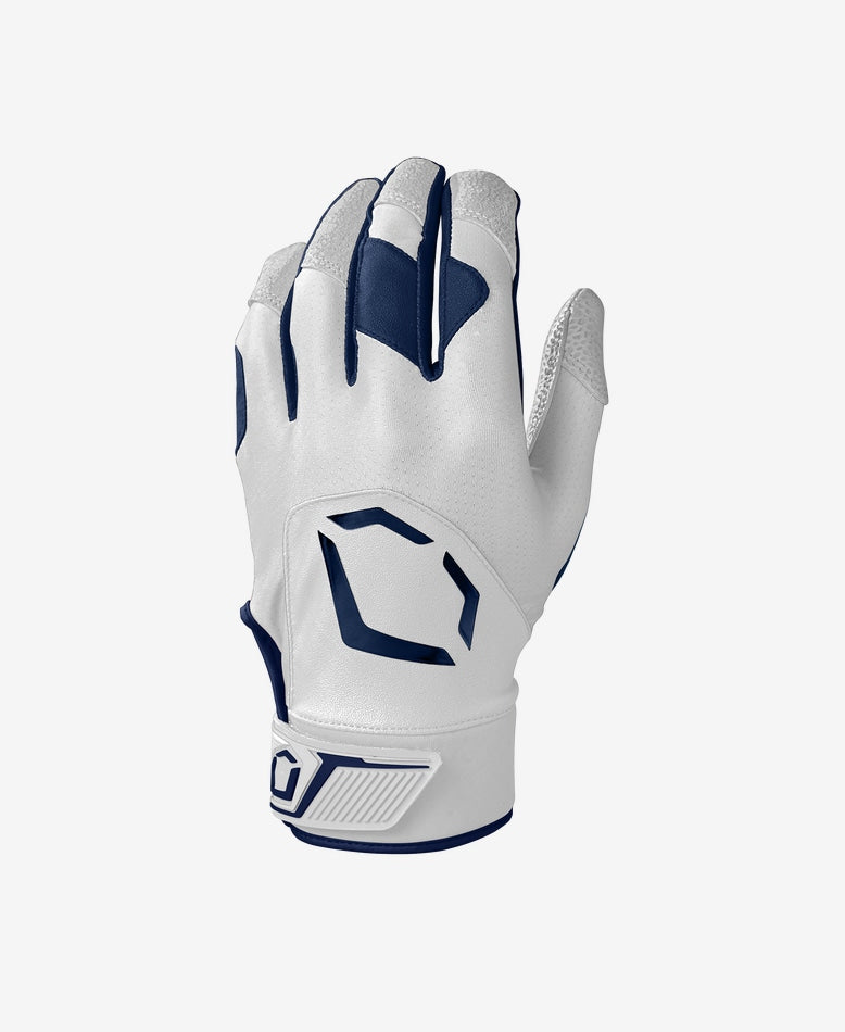 EvoShield Youth Standout Batting Gloves Equipment Wilson Small White/Navy 