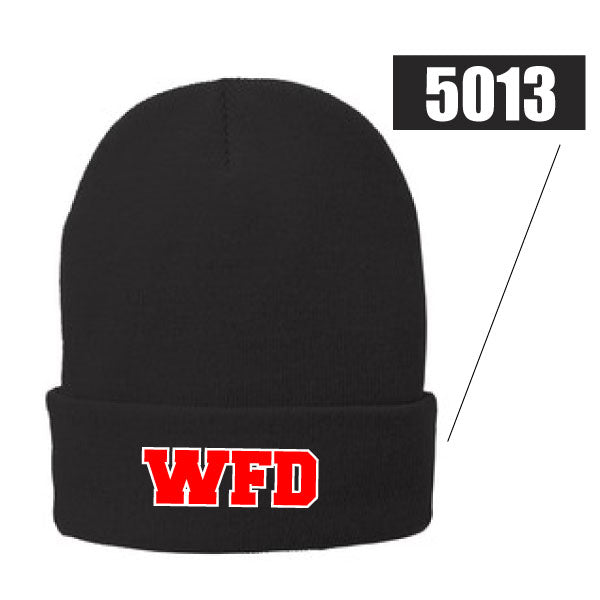 Westport Fire Department Knit Hat Logowear Westport Fire Department Black  