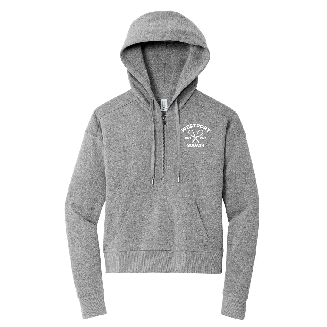 Westport Squash Ladies Perfect Tri Fleece 1/2 Zip Pullover Logowear Westport Squash Grey Frost Ladies XS 