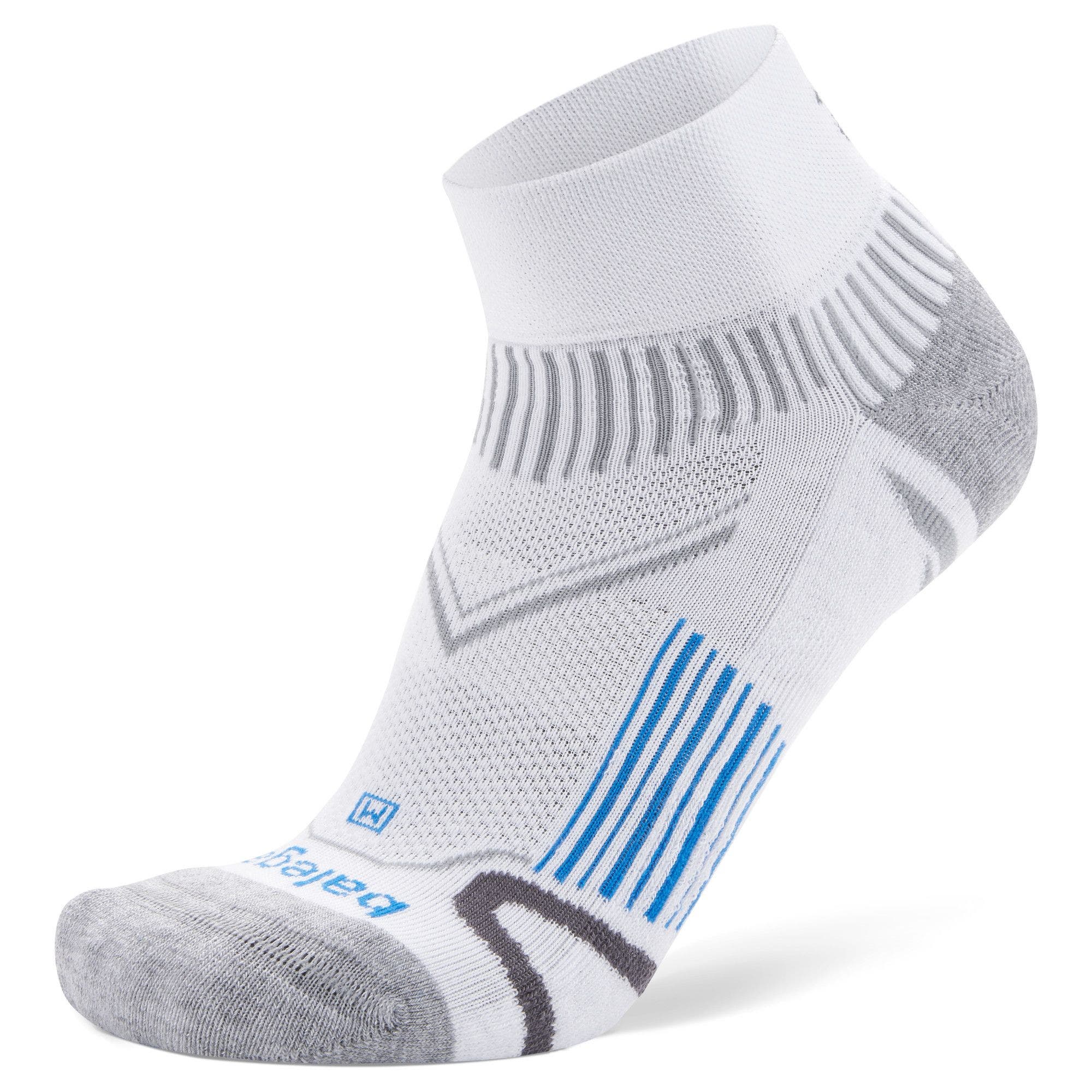 Balega Enduro V Tech Quarter Apparel Balega Small White/Blue-0200 