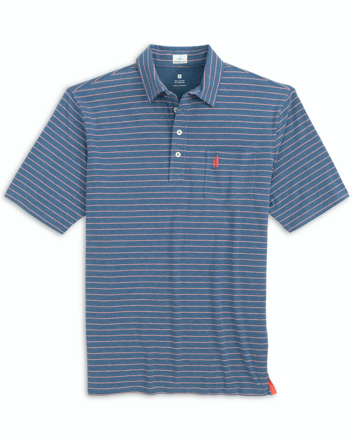 Johnnie O Mens Neese Polo Apparel Johnnie-O Oceanside/Starfish Small 