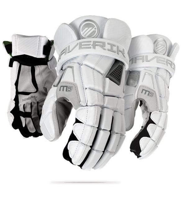 Maverik Men's M5 Glove 2023 Equipment Cascade/Maverik Small White 