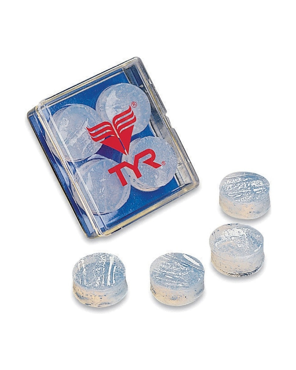 TYR  Soft Silicone Ear Plugs Equipment TYR Clear  