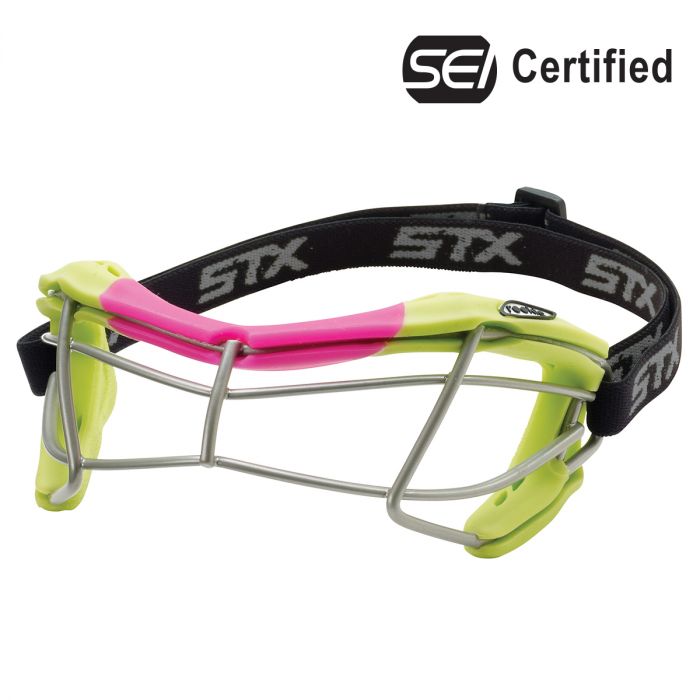 STX Girls' Rookie Lax/Field Hockey Goggle Equipment STX, INC Lime/Pink  
