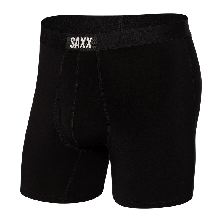 Saxx Men's Ultra Boxer Brief Apparel SAXX Black/Black Small 